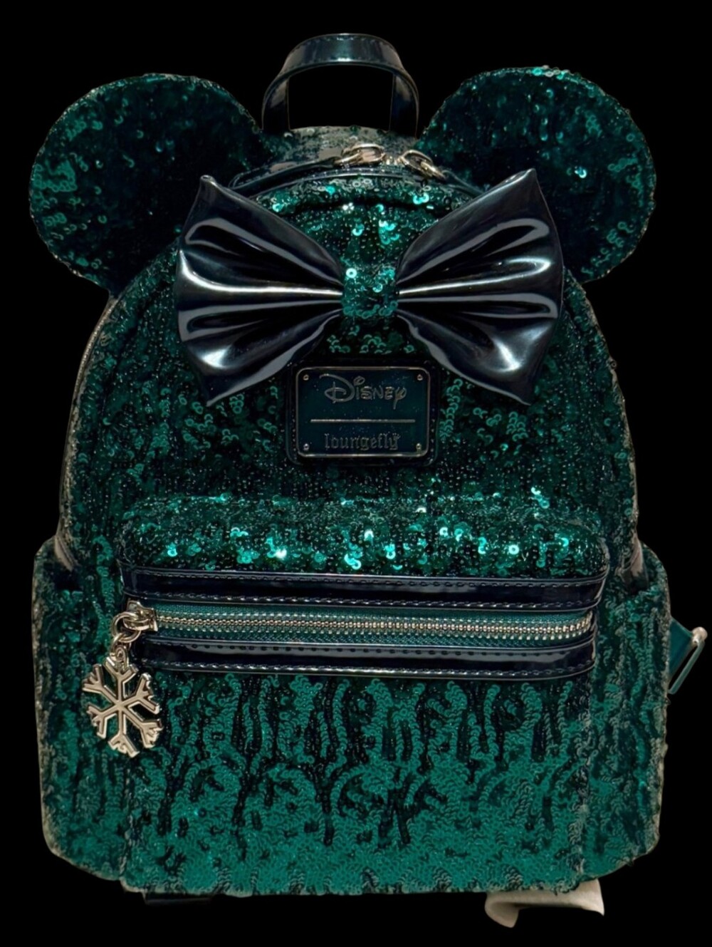 Loungefly L.E. (GRAIL) Emerald Sequin Mini Backpack. Nwt